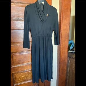 Vintage black dress.